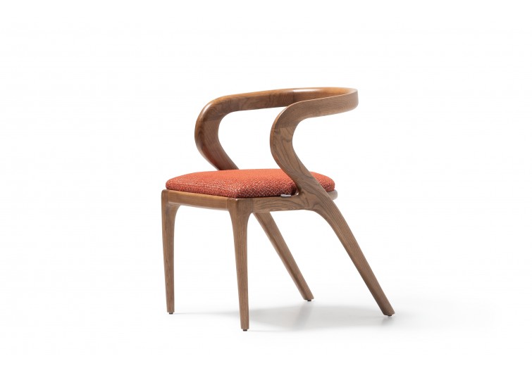 Celeborn ahşap kollu tasarım sandalye